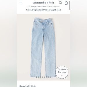 Abercrombie & Fitch 90s Mom Jean